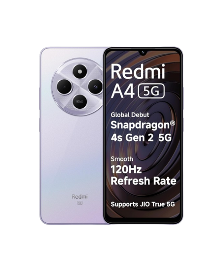 Redmi A4 5G (Sparkle Purple, 4GB RAM, 128GB Storage) | Global Debut SD 4s Gen 2